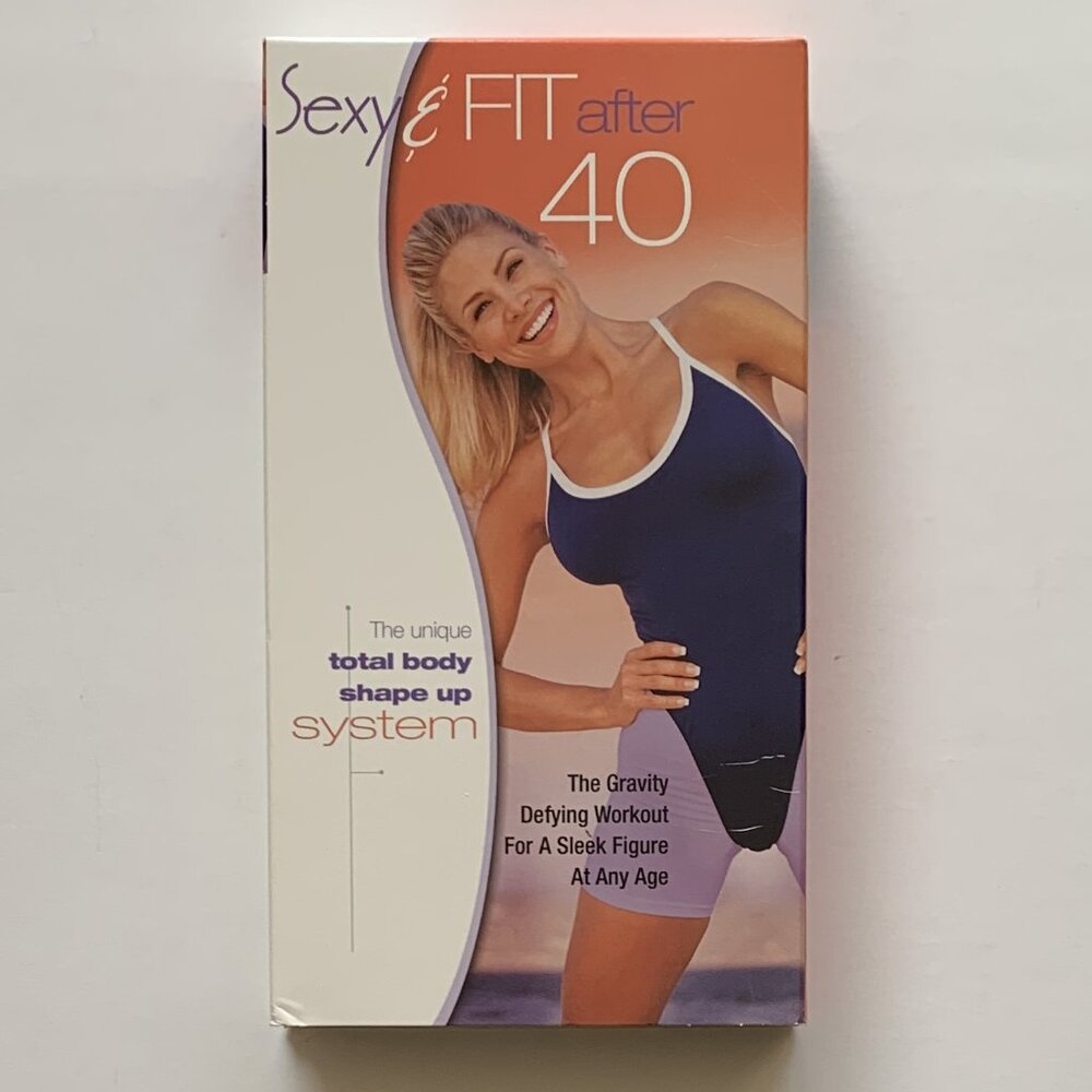 Sexy & Fit After 40 VHS Tape - Total Body Fitness/Exercise Video Vintage 2002